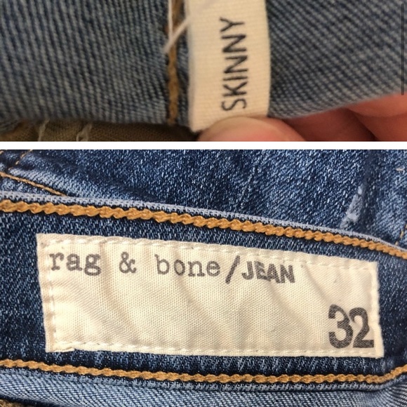 50%OFF BUNDLES! RAG AND BONE RAG&BONE SKINNY DISTRESSED JEGGINGS JEANS SIZE 32 - Picture 10 of 15